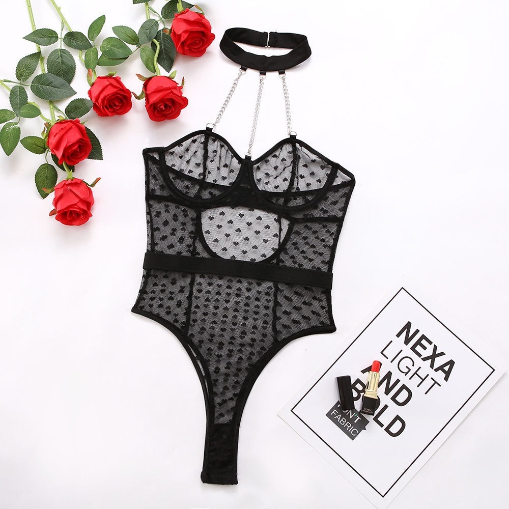 Fabric: Lace
Pattern: Solid
Element: Lace/Tulle/Fishnet